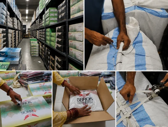 Folded garments and packaging